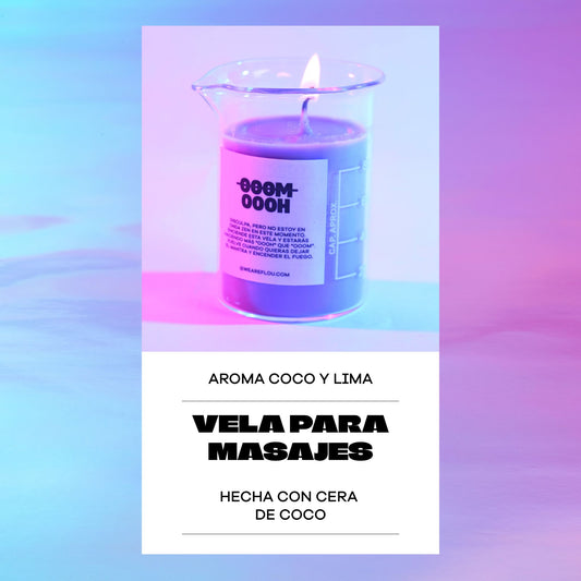 Vela para masajes